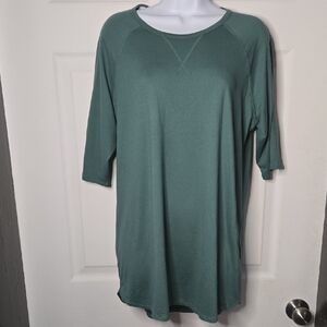 Green Unbelievably Soft Cuddl Duds Top